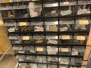 Cabinet with assorted fittings