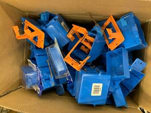 Assorted Blue Electrical Boxes