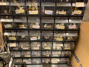 Cabinet with assorted fittings