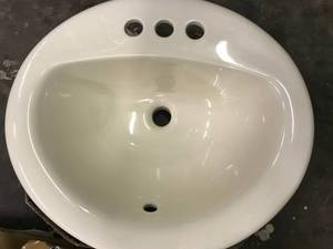 NEW, Ceramic Sink, Oval