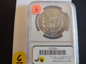 1880-0 Morgan Dollar NGC MS 61