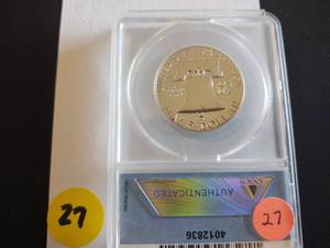 1956 Franklin Half Dollar Type 2 ANACS PR66