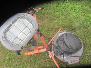 Halogen Light & Stand, Vacuum