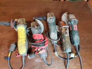 lot 11 image: For Parts or Repair Metabo Grinders