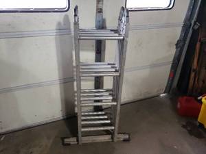 lot 50 image: Keller Multi Position Folding Aluminum Ladder