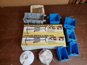 lot 52 image: Electrical Boxes Ceiling Fan Braces