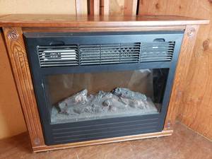 lot 78 image: Cabinet Electric Fireplace