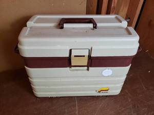 lot 88 image: Large Plano Tackle Box with Some Gear