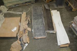 lot 46 image: Lot of (7) Boxes of Molding, Tile Flooring