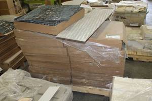 lot 48 image: Lot of (14) Boxes of Carpet Tiles Square Flooring