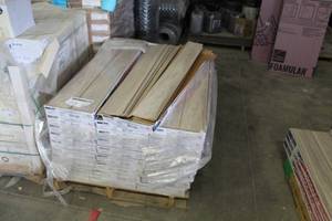 lot 72 image: Lot of (26) Boxes of Wood Tile Flooring