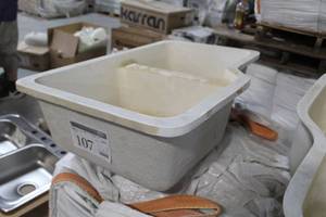 lot 107 image: Plaxicor Double Sink Tuscany NC WBM K1 Satin