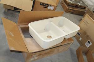 lot 102 image: Wilson Art Gibraltar Solid Surfacing Kitchen Double Sink