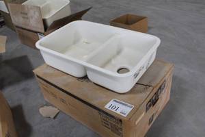 lot 101 image: Wilson Art Gibraltar Solid Surfacing Kitchen Double Sink