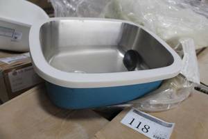 lot 118 image: Stainless Steel Undermount Bar Sink