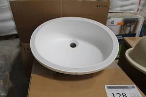 lot 128 image: Plaxicor Vanity York Integrated WBM K1 Satin