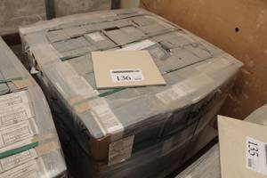 lot 136 image: Lot of (50) Boxes of Dover Seagull White Tiles