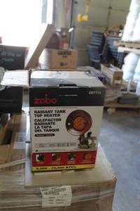 lot 154 image: Zobo Radiant Tank Top Heater Propane IndoorOutdoor