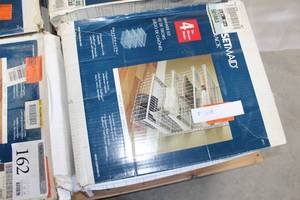 lot 164A image: Closetmaid ShelfTrack 4-Tier Drawer Kit White