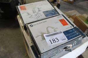 lot 183 image: Glacier Bay Bath Faucet 8in Widespread