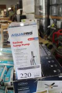 lot 220 image: Aqua Pro Backup Sump Pump