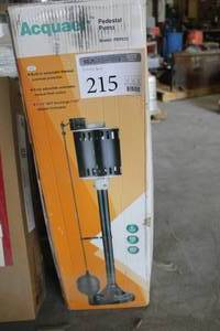 lot 215 image: Acquaer Pedestal Pump