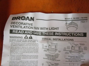 (New) Bathroom VentLight