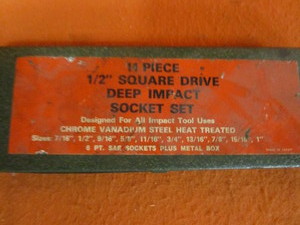 12 Drive Impact Sockets 716 to 1