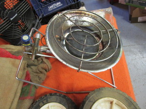 Propane Heater, Gunney Sacks, RagsDropcloths