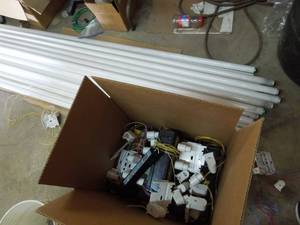 lot 7 image: Florescent Light Bulbs and Balasts