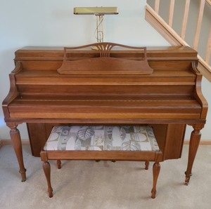 lot 8 image: Steinway And Sons Upright Piano