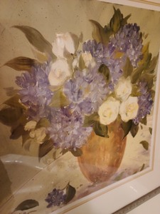 lot 27 image: Gold Framed Floral Print