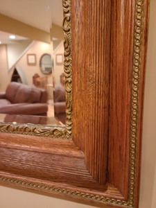 lot 36 image: Beautiful Wooden Wall Mirror