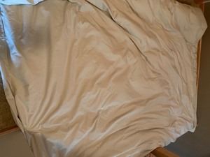 lot 204 image: Down Blanket With Light Tan Duvet Cover