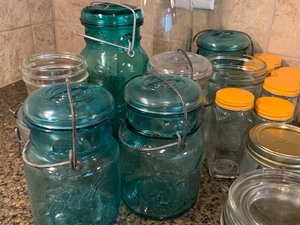 lot 96 image: Lot of Canning And Decorative Jars