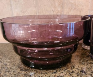 lot 68 image: Fun Purple Glassware