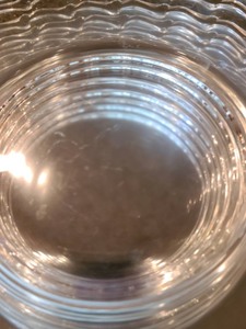 lot 83 image: 16 Glass Scalloped Edge Salad Plates
