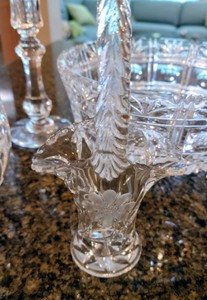 lot 92 image: Large Lot Of CutPressedEtched Glass Bowls And Dishes