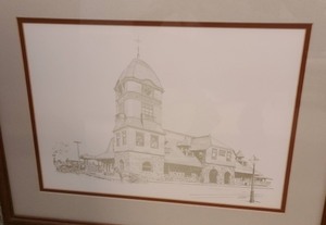 lot 186 image: Trio of Framed Drawings