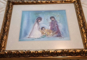 lot 187 image: Pair Of Gold Frames-One Includes A DeGrazia Print