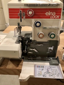 lot 201 image: Elna Lock Sewing Machine