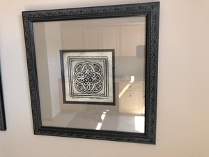 lot 224 image: Pair Of Decorative Framed Black Prints