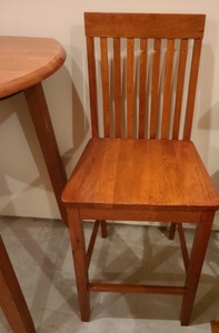 lot 255 image: Pub Height Drop Leaf Table And Matching Chairs