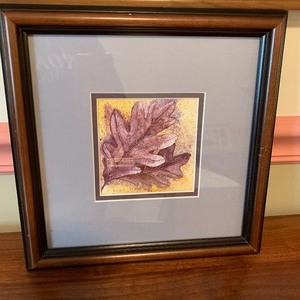 lot 301 image: Two Framed Watercolor Pictures (Autumn Leaves)