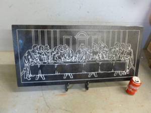 lot 109 image: Granite Last Supper Display