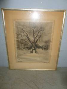 lot 239 image: Vintage Original James A. Flux Sketch