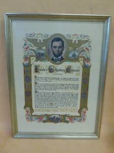 lot 253 image: Vintage Gettysburg Address