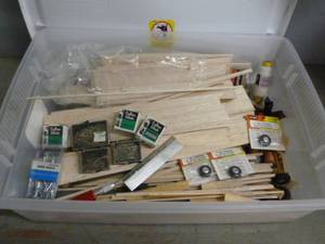 lot 303 image: Model Airplane Parts