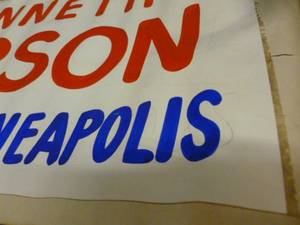 lot 305 image: New Vintage Political Sign