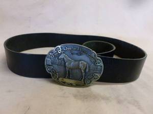 lot 330 image: Leather Belt  Buckle